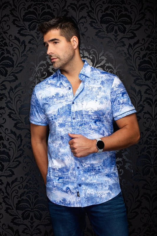 Au Noir SS Gavelston - Light Blue