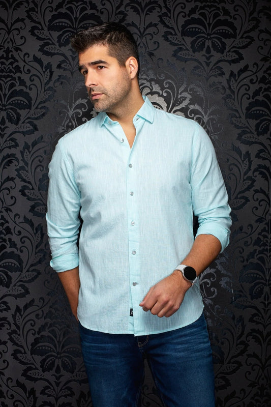Au Noir LS Linen Humphrey - Mint