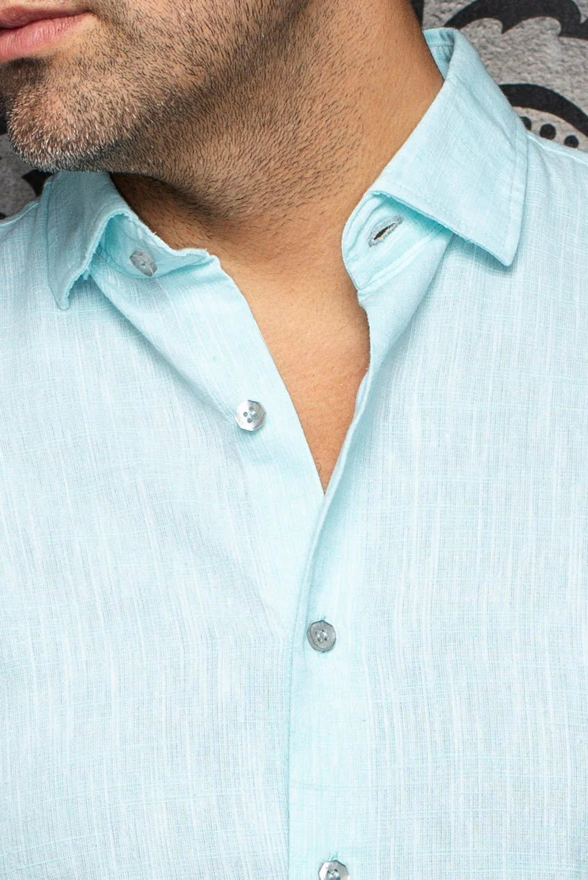 Au Noir LS Linen Humphrey - Mint