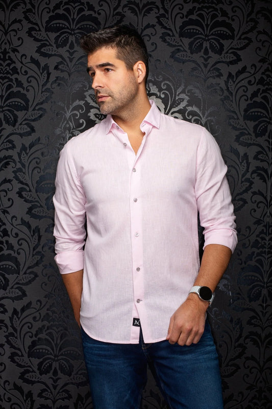 Au Noir LS Linen Humphrey - Pink