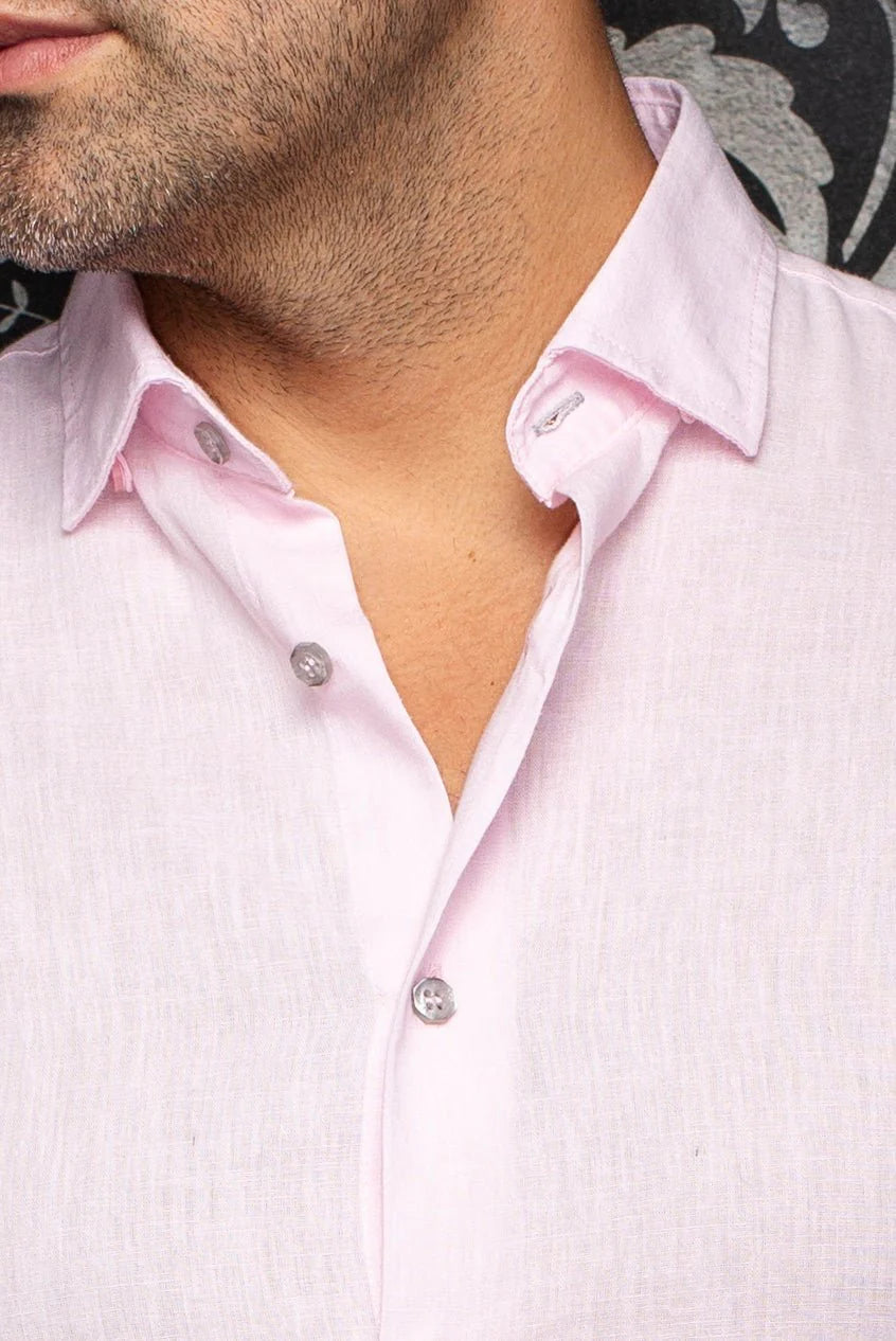 Au Noir LS Linen Humphrey - Pink