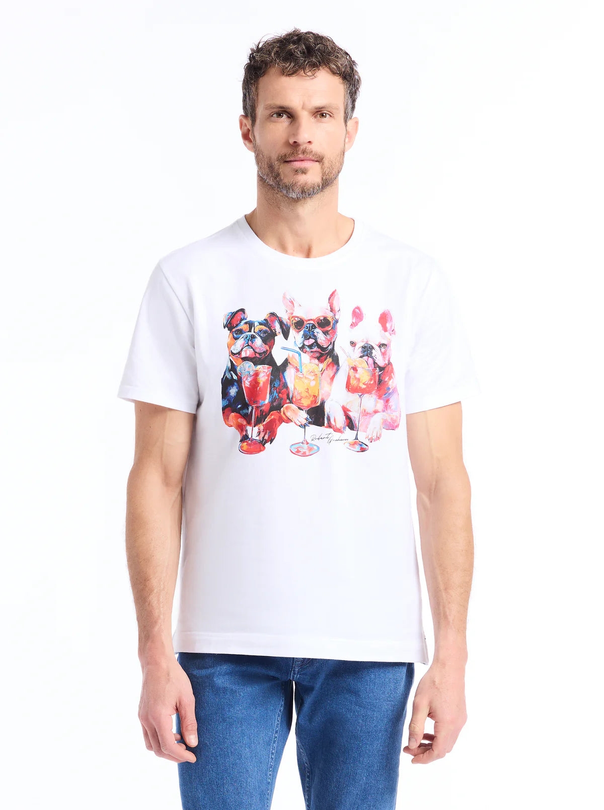 Robert Graham Hair Of The Dog  T-Shirt - White