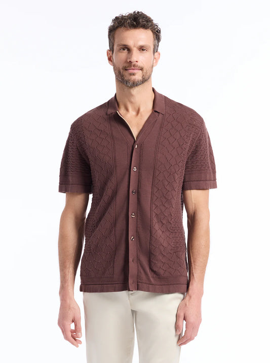 Robert Graham SS Cardigan Delmar - Brown