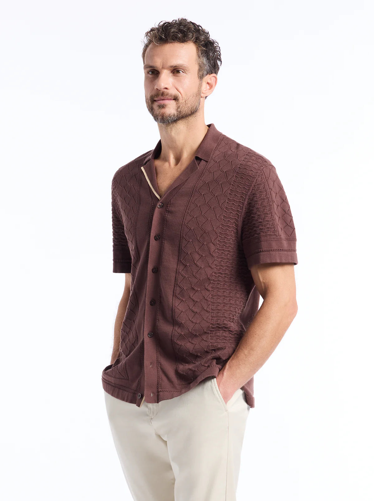 Robert Graham SS Cardigan Delmar - Brown