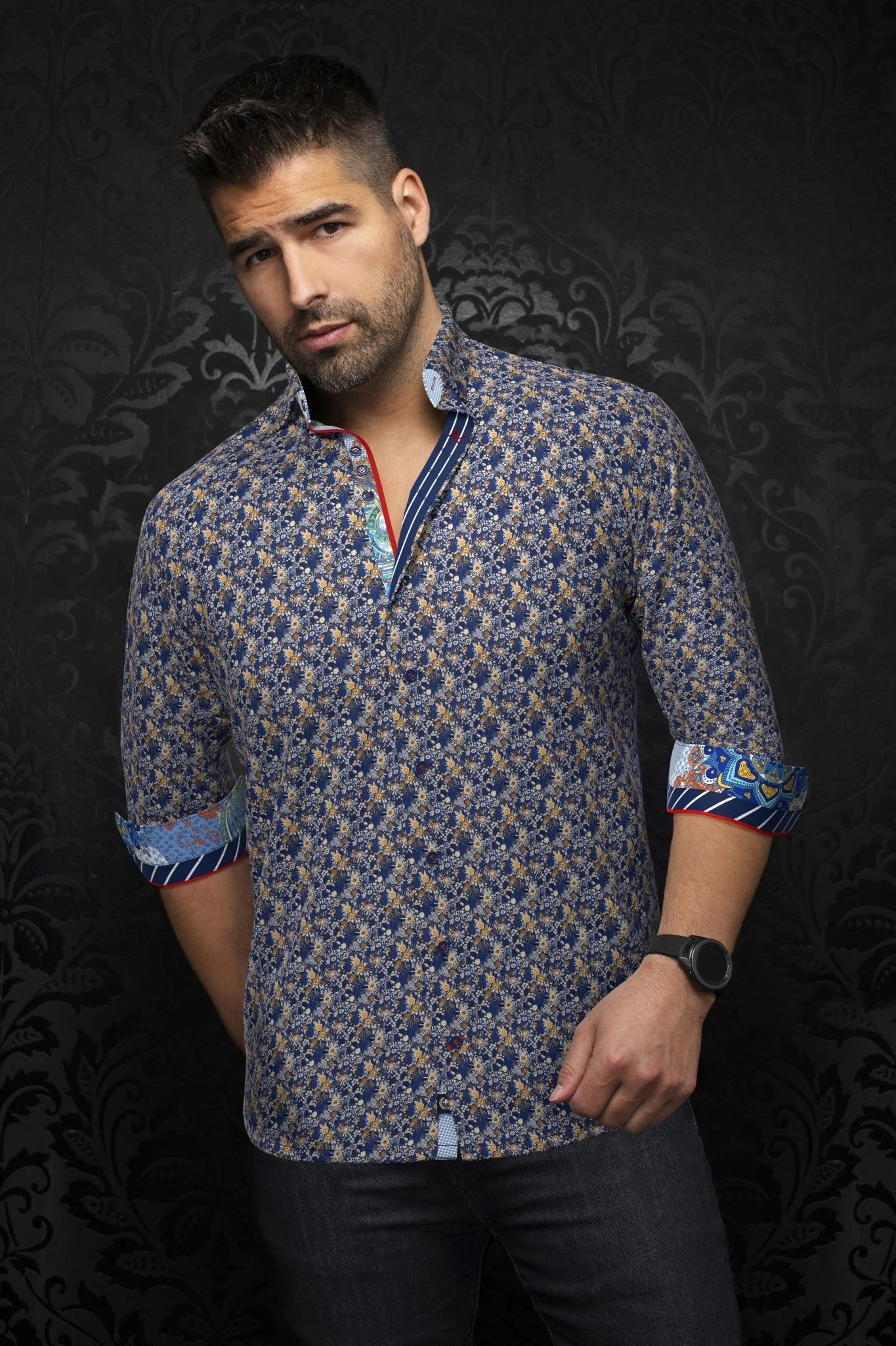 Au Noir LS Maddox - Navy Tobacco