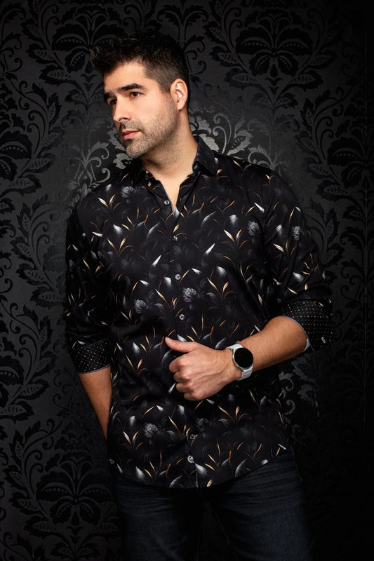 Au Noir LS Shirt Onyx - Black Gold