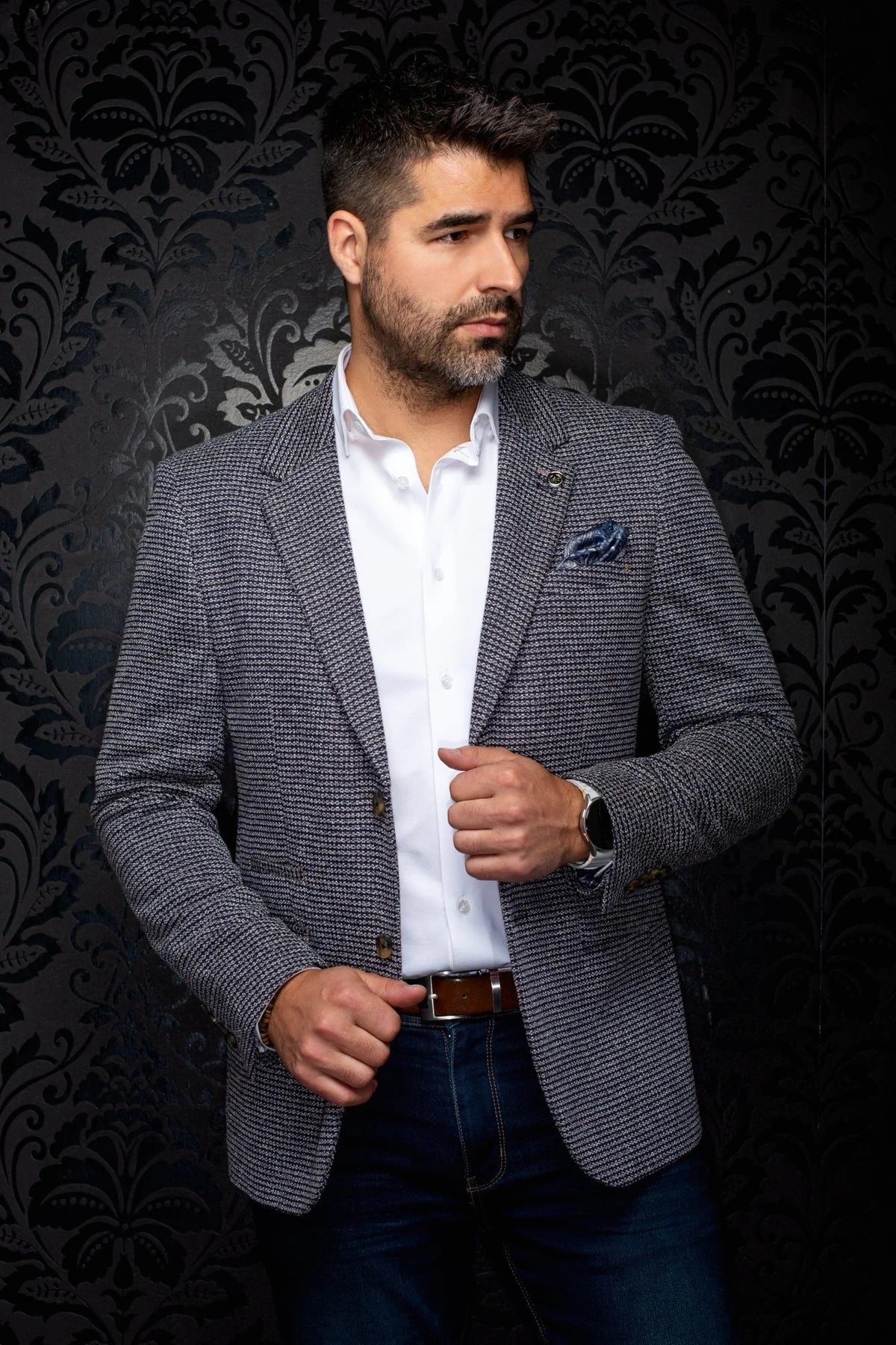Au Noir Blazer Konrad - Navy Mix