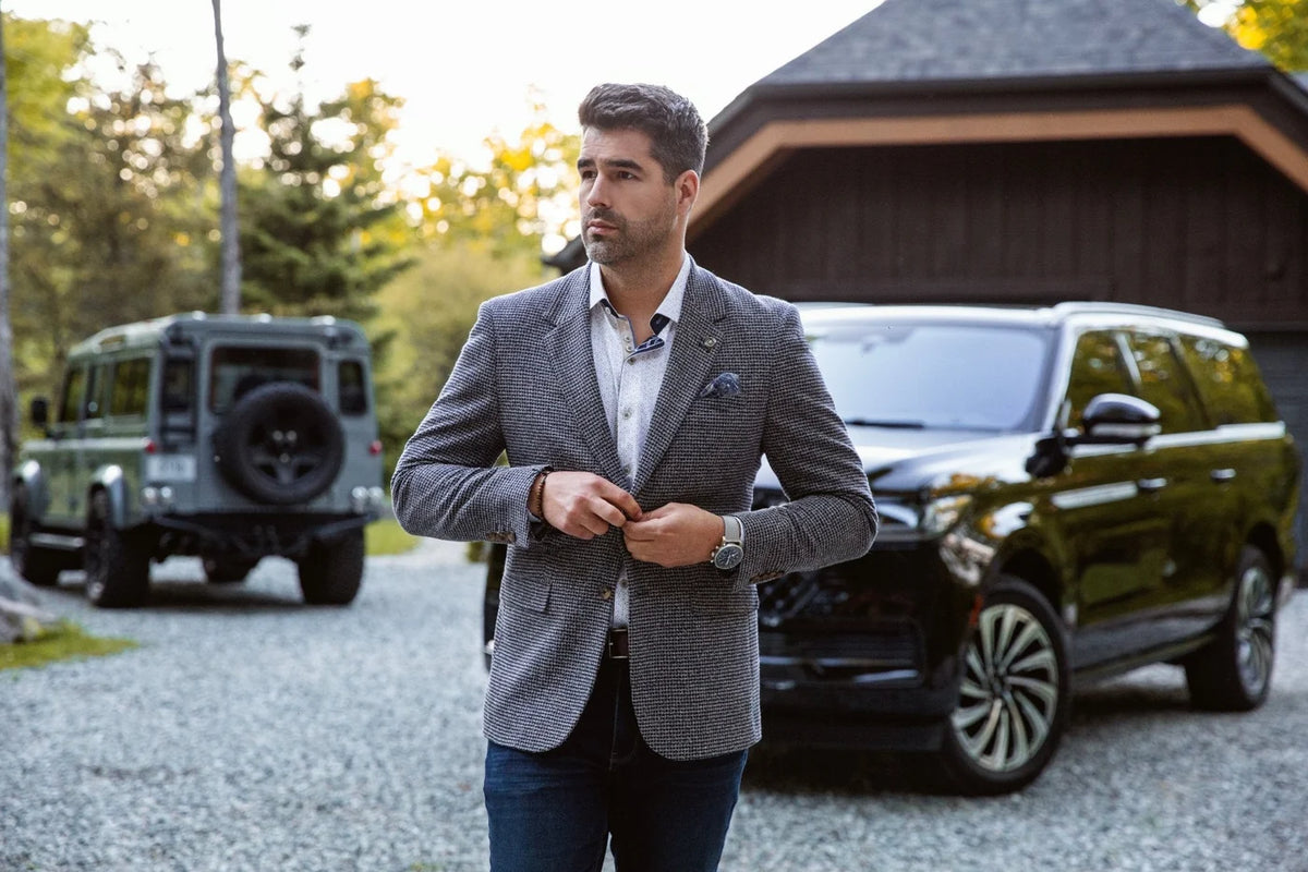 Au Noir Blazer Konrad - Navy Mix