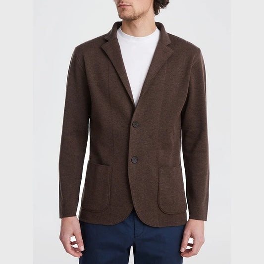 Emanuel Berg Two Button Premium Swacket - Brown