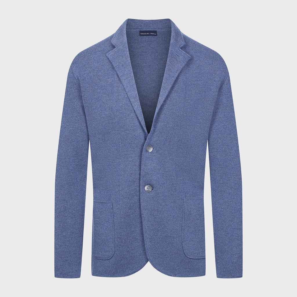 Emanuel Berg Two Button Premium Swacket - Dark Blue