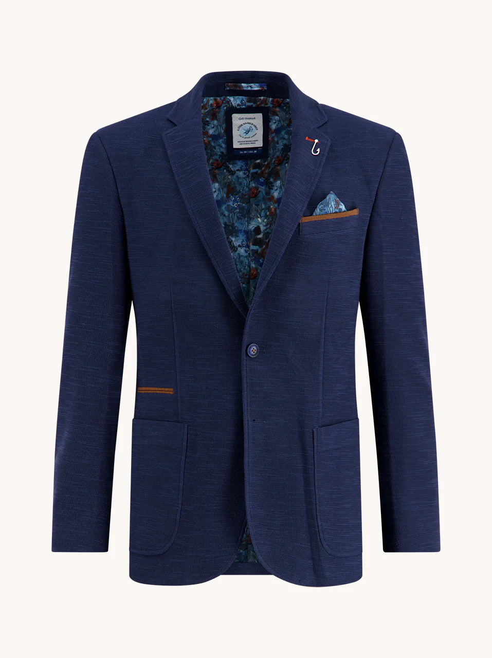 A Fish Named Fred Knitted Blazer - Navy
