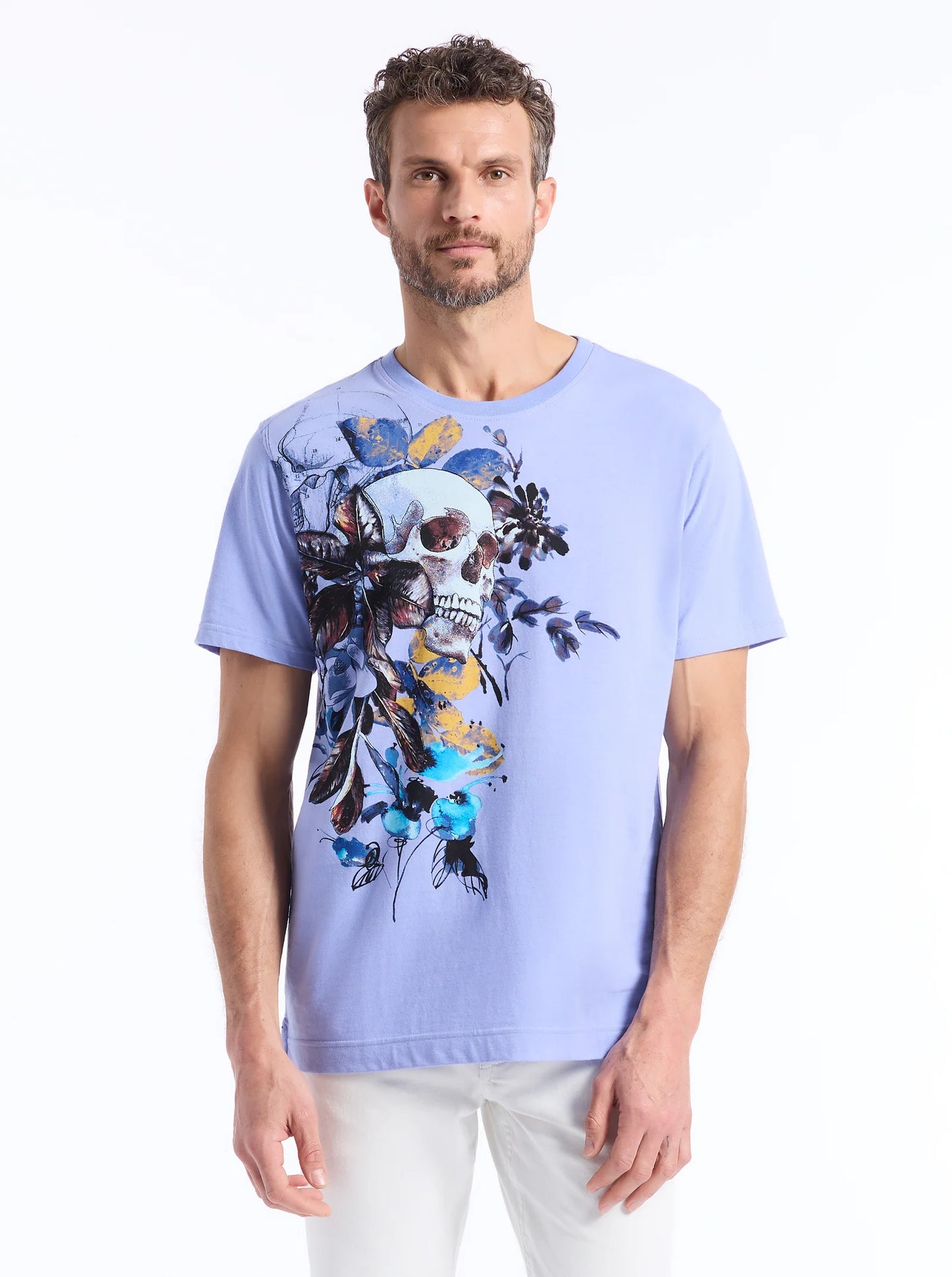 Robert Graham T-Shirt Botanical Bones - Lt. Purple