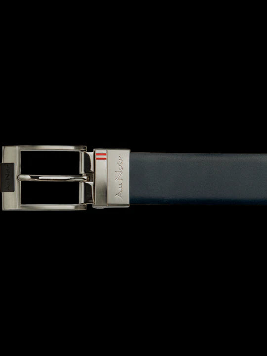 Au Noir Belt Desoto Gunmetal -  Tan Navy