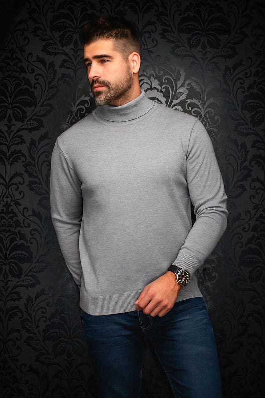 Au Noir Turtle Neck Sweater Arkanes - Light Grey