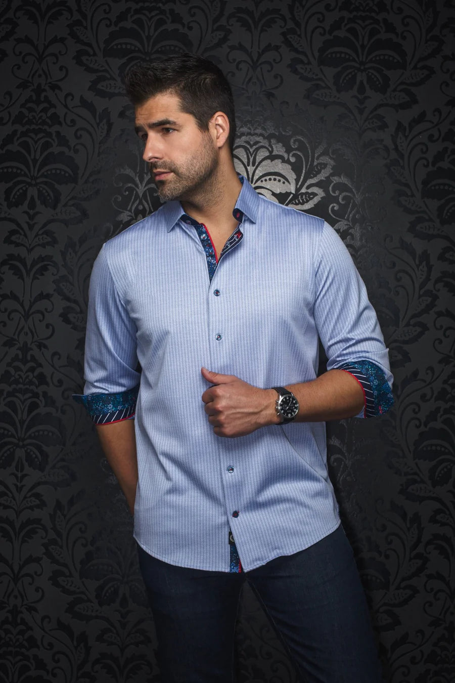 Au Noir LS Bernado - Lt. Blue