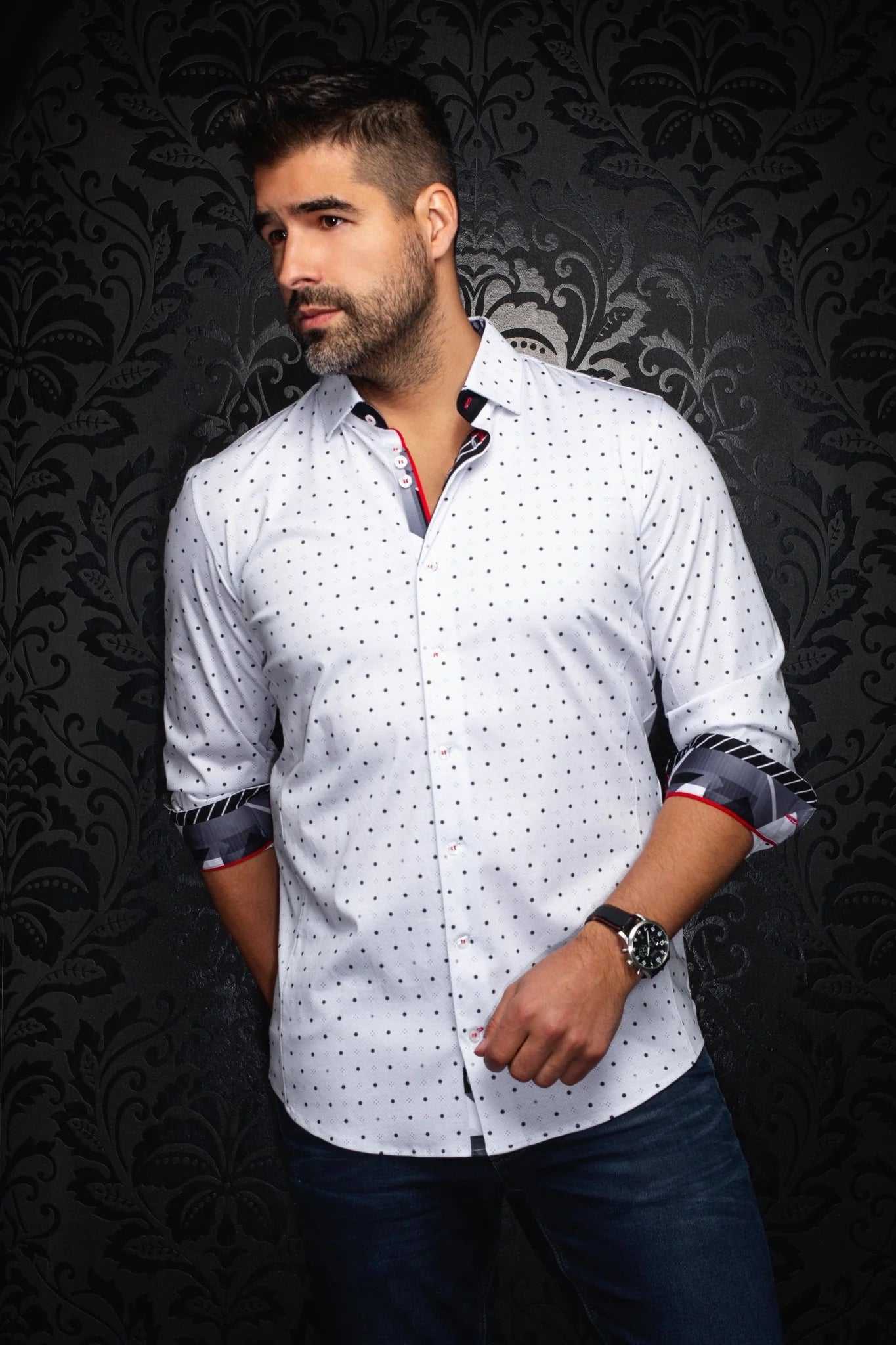 Au Noir LS Clyde - White