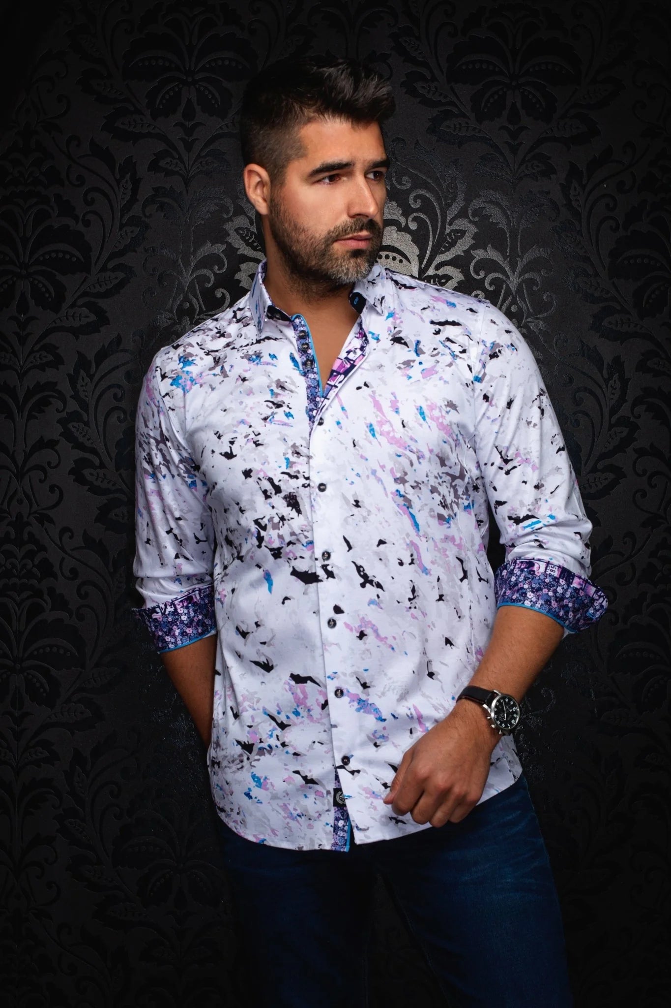 Au Noir LS Soran - White Pink