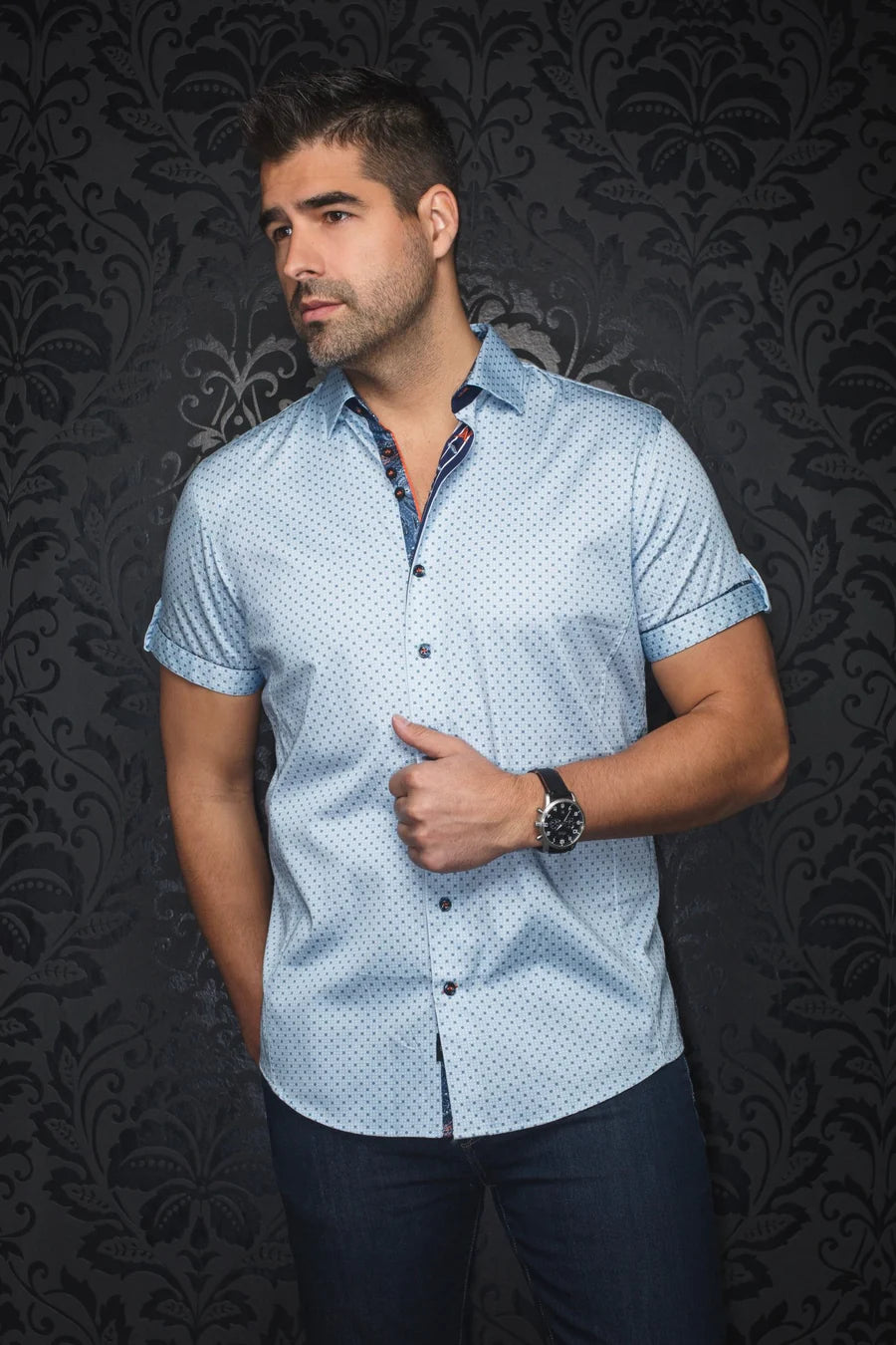 Au Noir SS Faro - Lt. Blue