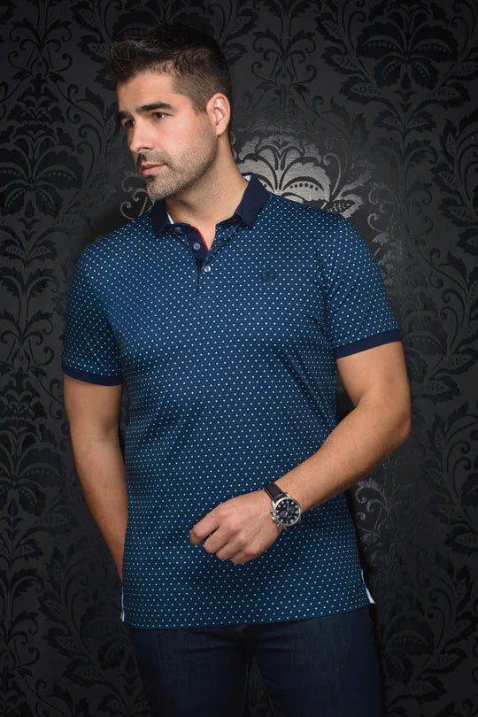 Au Noir Polo SS Asher - Navy