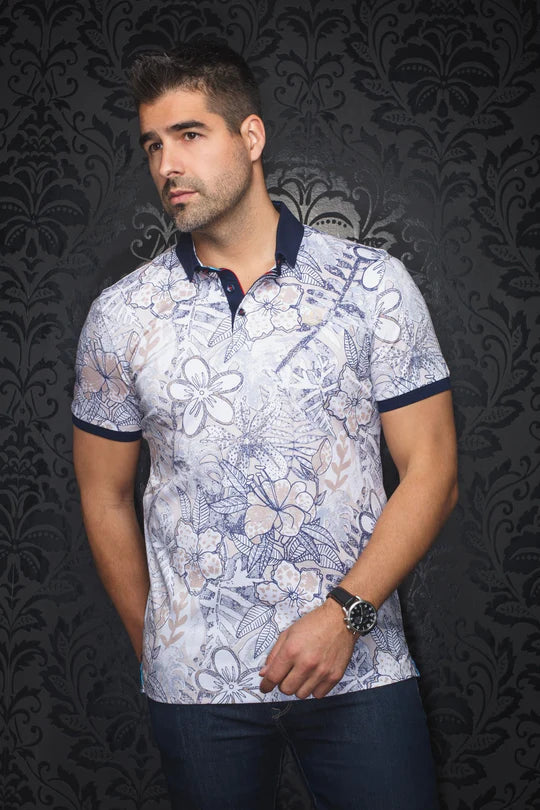 Au Noir Polo SS Bennett - Stone