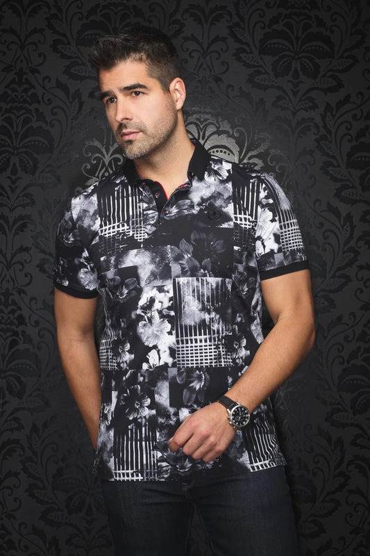 Au Noir Polo SS Brandt - Black