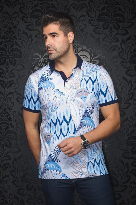 Au Noir Polo SS Brixley - Lt. Blue