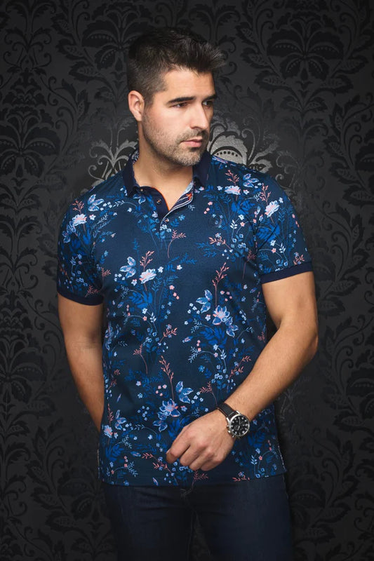 Au Noir Polo SS Caballero - Navy