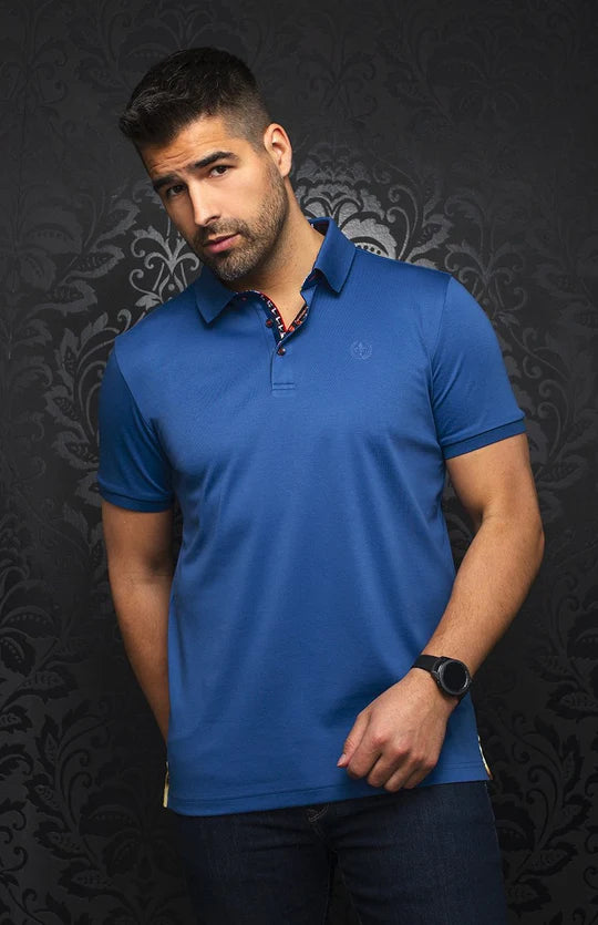 Au Noir Polo SS Eagle - Blue