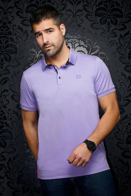 Au Noir Polo SS Eagle - Lavender