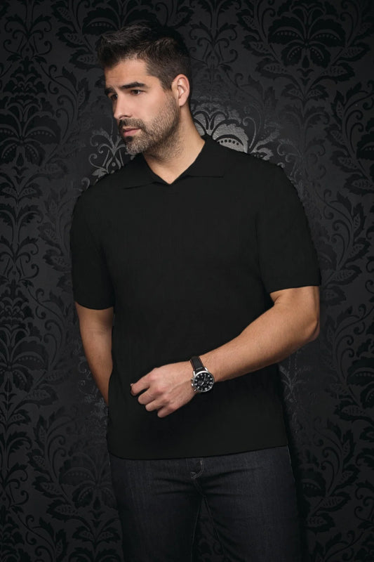 Au Noir Polo SS Lowick - Black