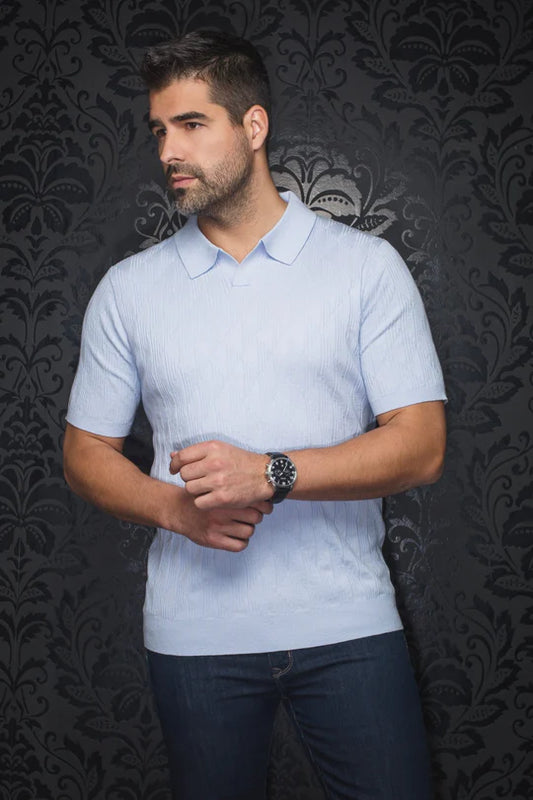Au Noir Polo SS Lowick - Lt. Blue