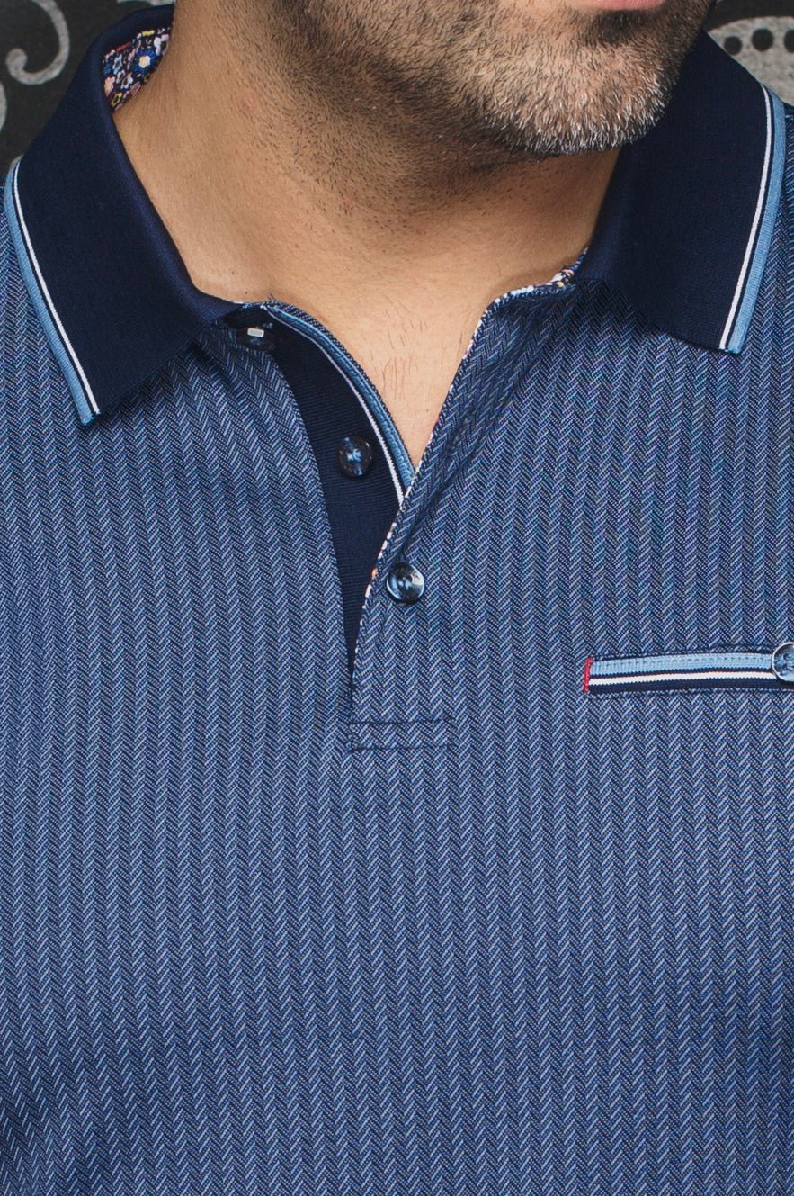 Au Noir Polo SS Mayberry - Blue