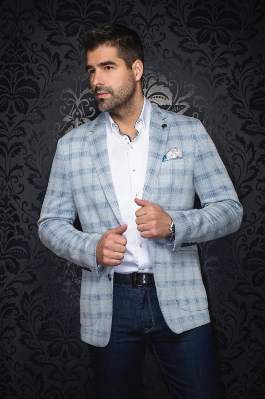 Au Noir Blazer Ritchson - Lt Blue